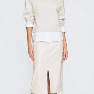 Brochu Walker Cream Sweater Blouse